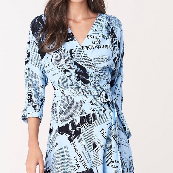 diane von furstenberg newspaper dress